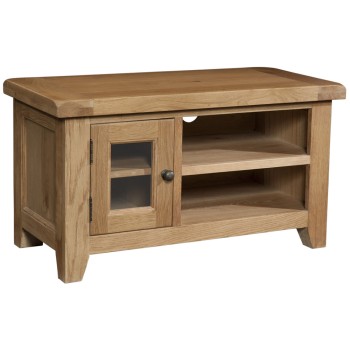 Somerset Oak Small TV Unit