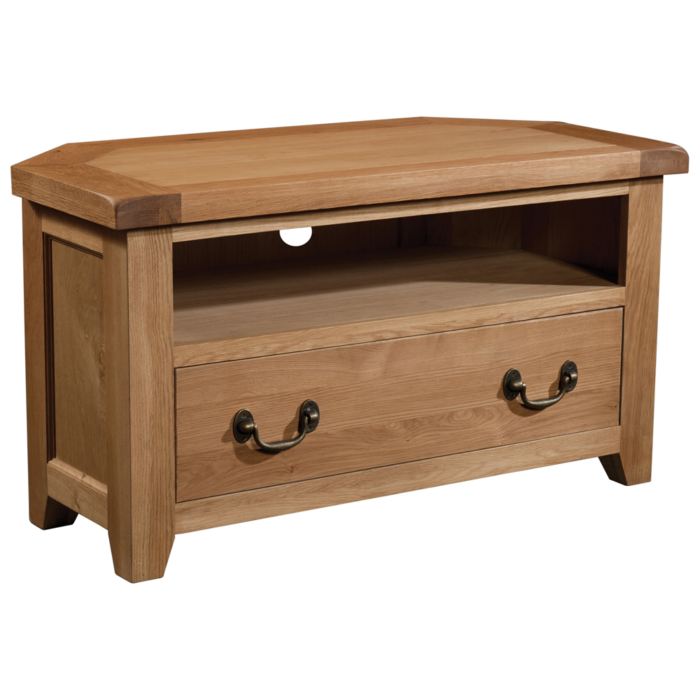 Somerset Oak Corner TV Unit
