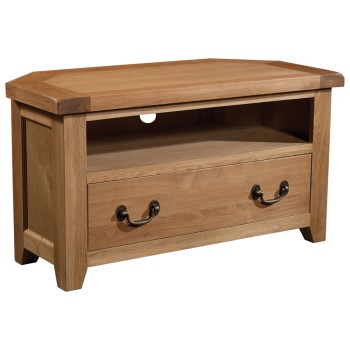 Somerset Oak Corner TV Unit