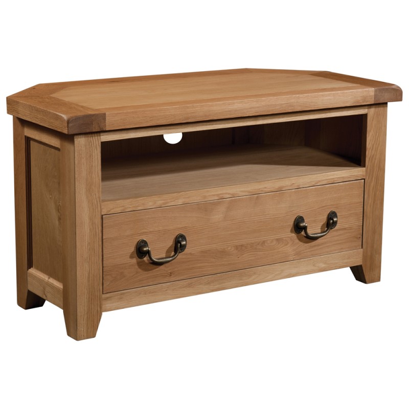 Somerset Oak Corner TV Unit