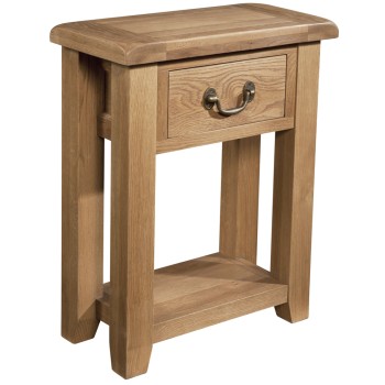 Somerset Oak 1 Drawer Console Table