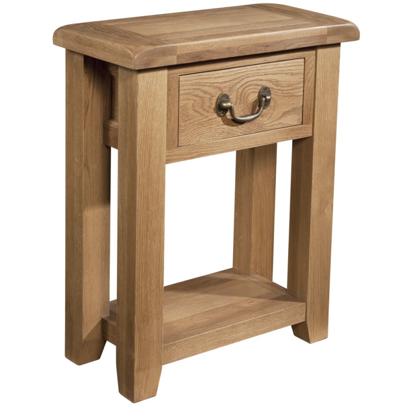 Somerset Oak 1 Drawer Console Table