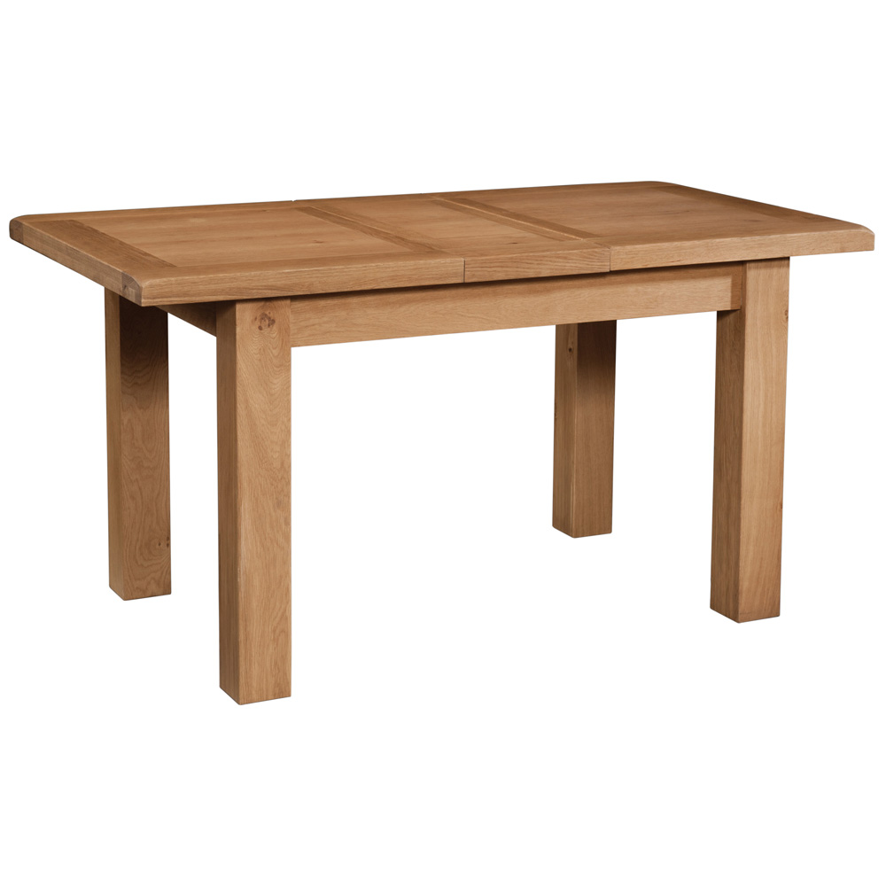 Somerset Oak Dining Table with 1 Extension 120-153 X 80