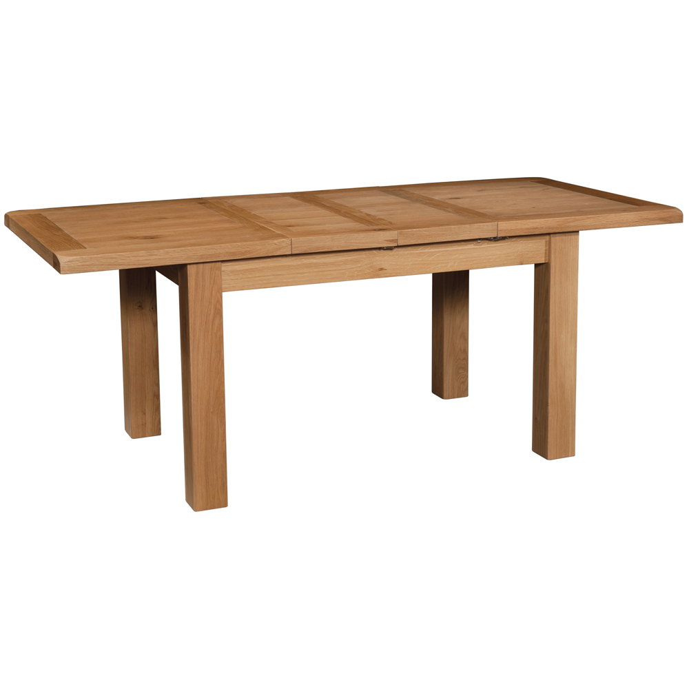 Somerset Oak Dining Table with 2 Extensions 132-198 X 90