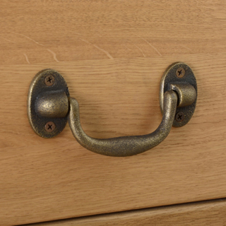 Somerset Oak 1 Drawer Console Table