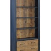 Splash of Blue - Large Open Bookcase with Drawers