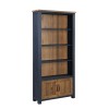 Splash of Blue - Large Open Bookcase with Doors