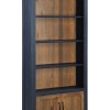 Splash of Blue - Large Open Bookcase with Doors