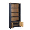 Splash of Blue - Large Open Bookcase with Doors