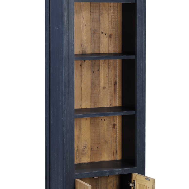 Splash of Blue - Narrow Bookcase