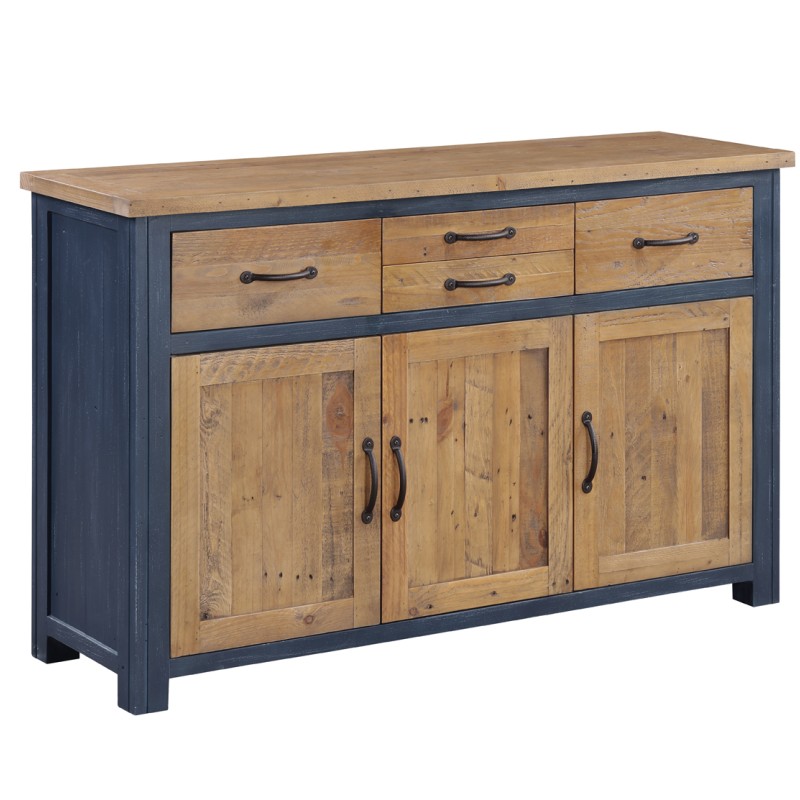Splash of Blue - 3 Door / 4 Drawer Sideboard