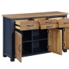 Splash of Blue - 3 Door / 4 Drawer Sideboard