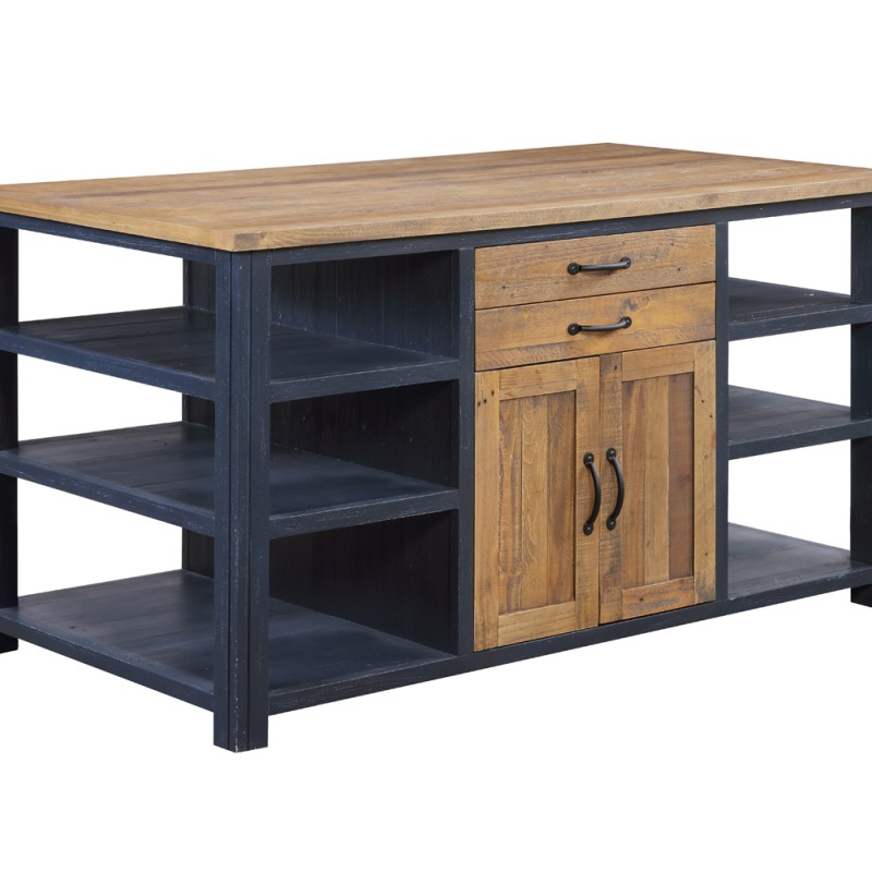 Splash of Blue - Kitchen Island