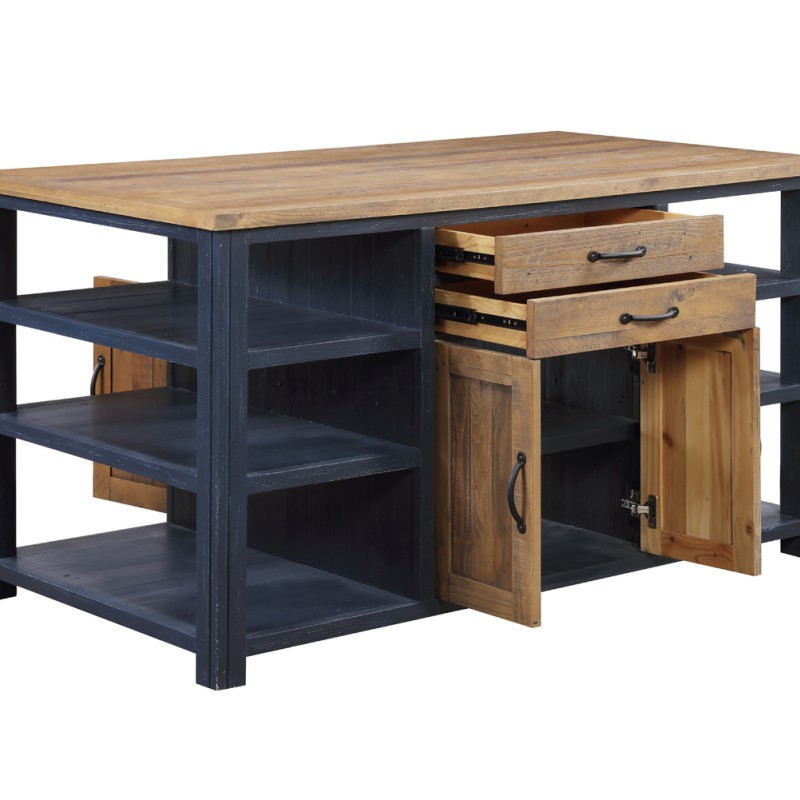 Splash of Blue - Kitchen Island