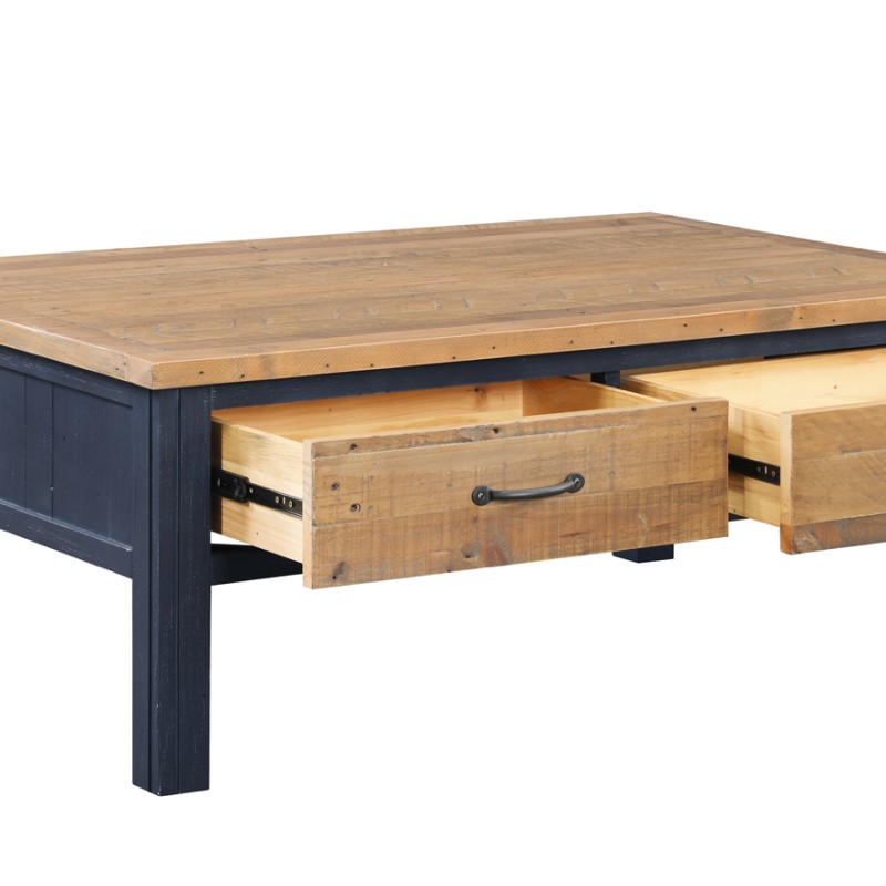 Splash of Blue - Coffee Table With Four Drawers