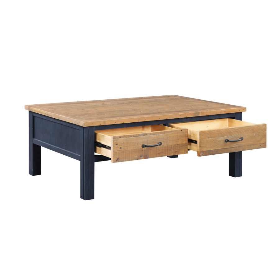 Splash of Blue - Coffee Table With Four Drawers