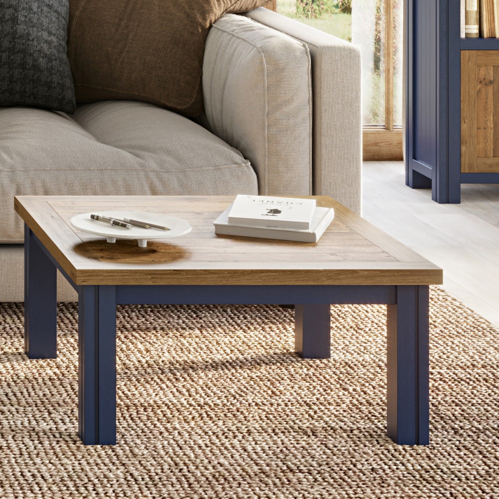Splash of Blue - Low Square Coffee Table