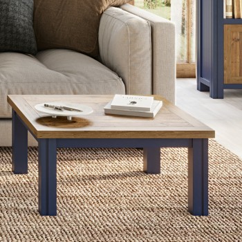 Splash of Blue - Low Square Coffee Table