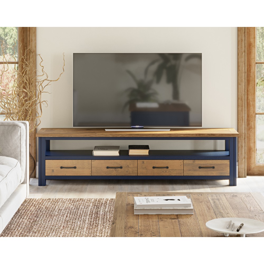 Splash of Blue - Super Sized Large Widescreen Television cabinet