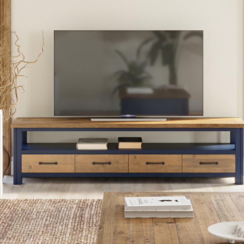 Splash of Blue - Super Sized Large Widescreen Television cabinet
