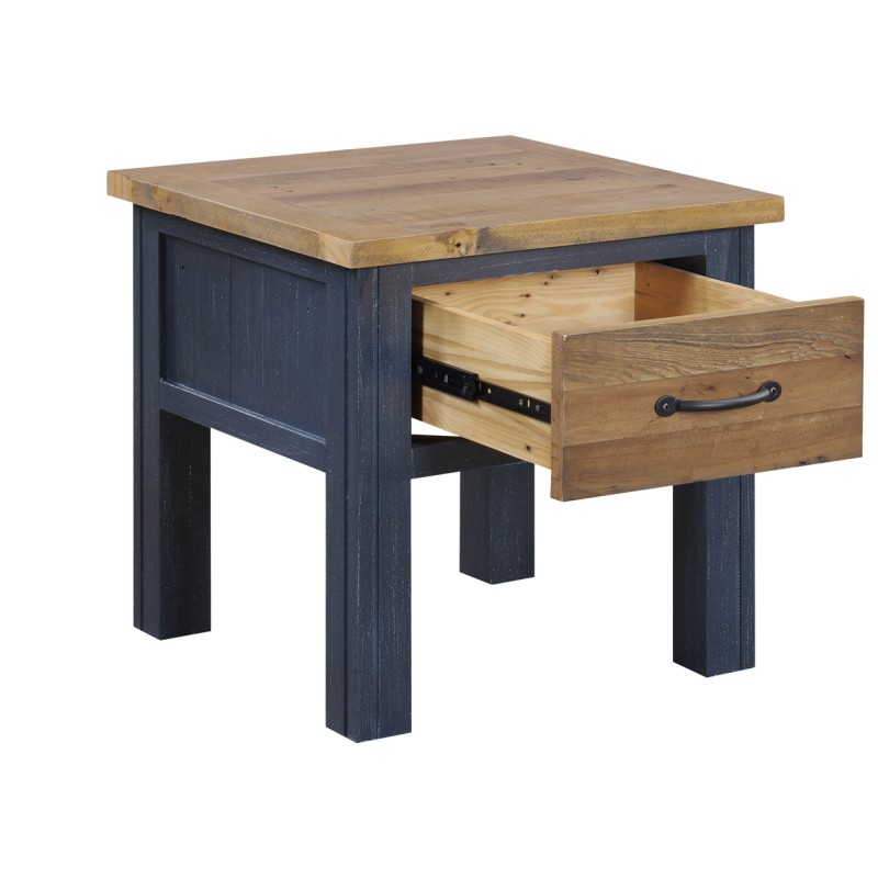 Splash of Blue - Lamp Table With Drawer