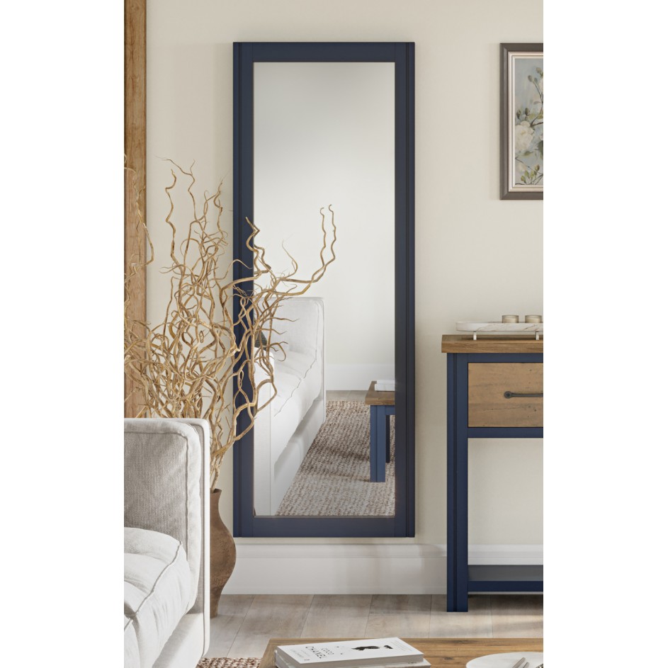 Splash of Blue - Extra Long Wall Mirror