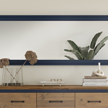 Splash of Blue - Extra Long Wall Mirror