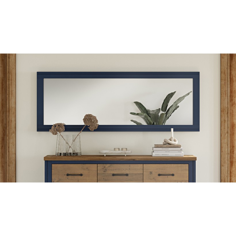 Splash of Blue - Extra Long Wall Mirror