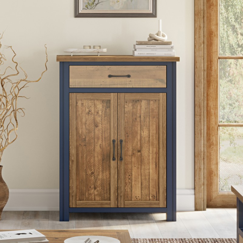 Splash of Blue - Shoe Storage Cupboard With Drawer