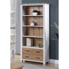 Splash of White - Large Open Bookcase with Drawers
