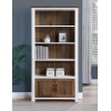 Splash of White - Large Open Bookcase with Doors Splash of White - Large Open Bookcase with Doors