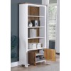 Splash of White - Large Open Bookcase with Doors Splash of White - Large Open Bookcase with Doors
