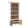 Splash of White - Large Open Bookcase with Doors Splash of White - Large Open Bookcase with Doors