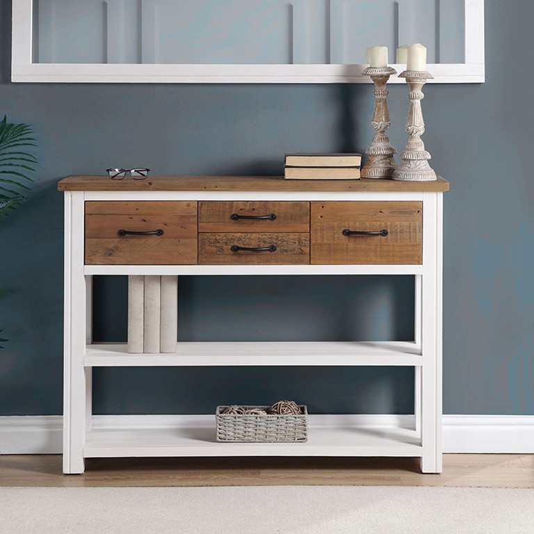 Splash of White - Low Bookcase / Console