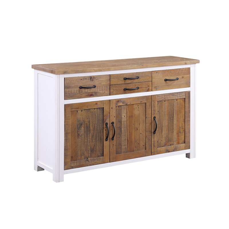Splash of White 3 Door 4 Drawer Sideboard