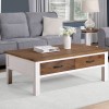 Splash of White - Coffee Table With Four Drawers