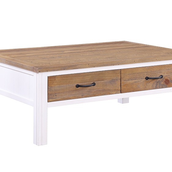 Splash of White - Coffee Table With Four Drawers