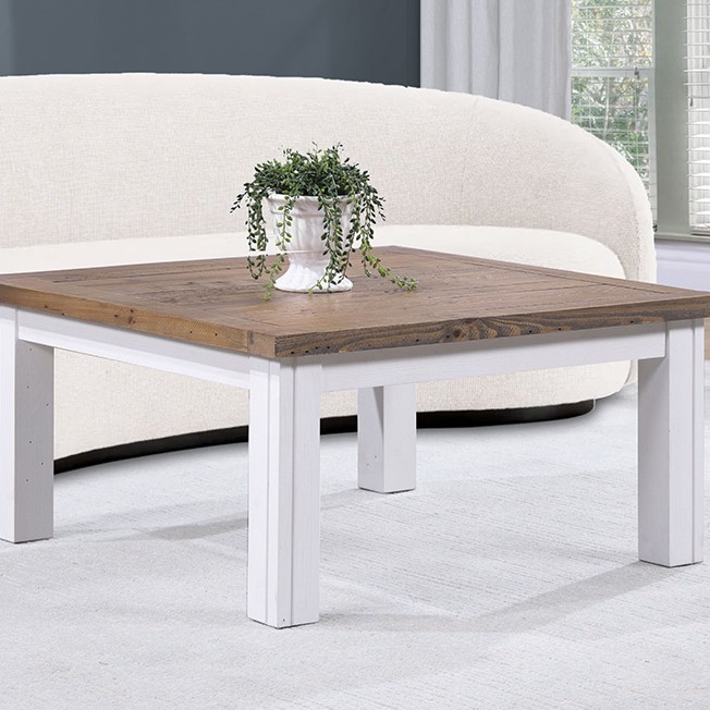 Splash of White - Low Square Coffee Table