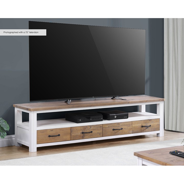 Splash of White - Super Sized Widescreen Television Cabinet