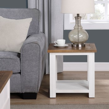 Splash of White - Lamp Table