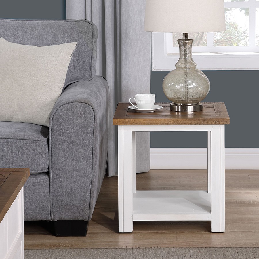 Splash of White - Lamp Table