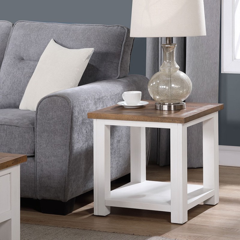 Splash of White - Lamp Table