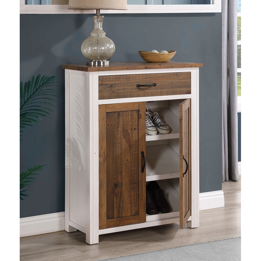 Splash of White - Shoe Storage Cupboard With Drawer Splash of White - Shoe Storage Cupboard With Drawer