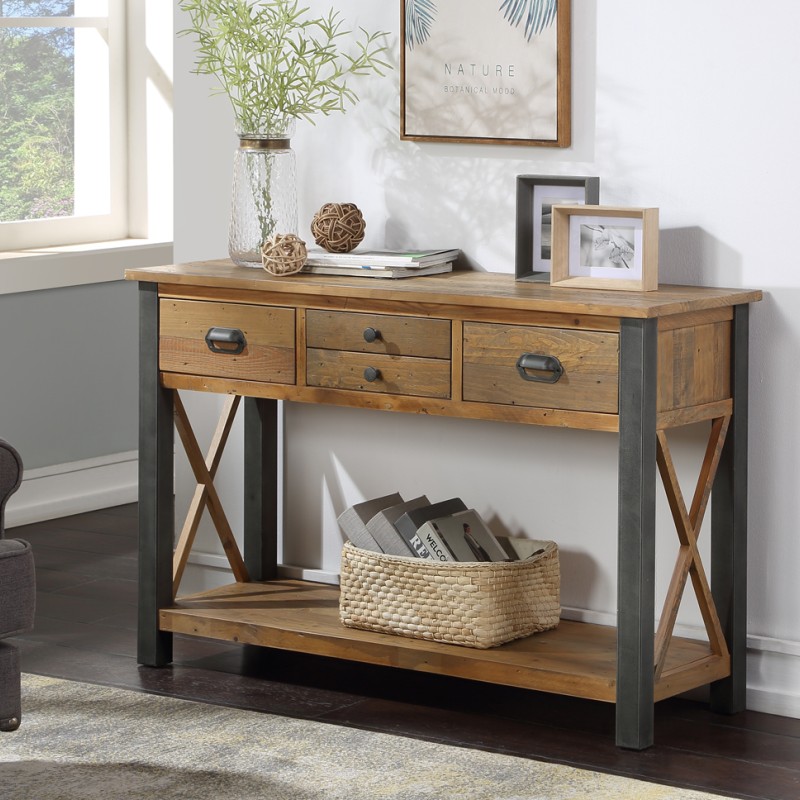 Urban Elegance - Reclaimed Console Table