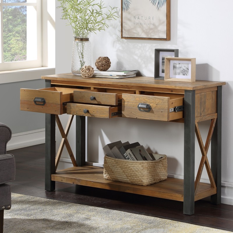 Urban Elegance - Reclaimed Console Table