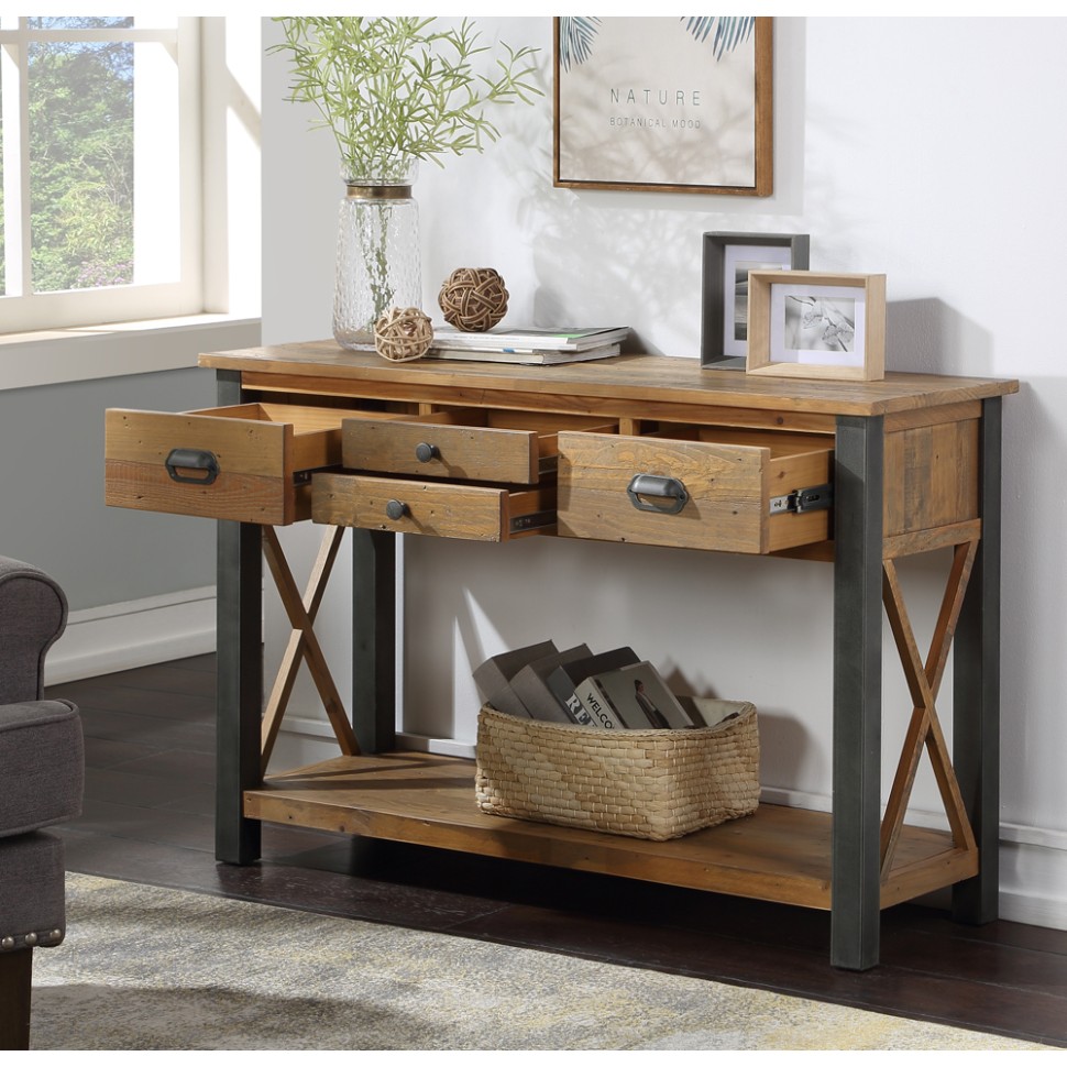 Urban Elegance - Reclaimed Console Table Urban Elegance - Reclaimed Console Table