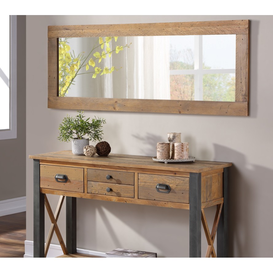 Urban Elegance - Reclaimed Extra Long Wall Mirror Urban Elegance - Reclaimed Extra Long Wall Mirror