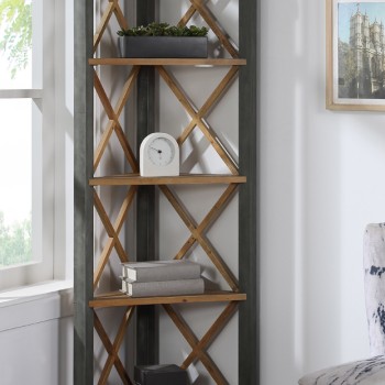 Urban Elegance - Reclaimed Large Corner Bookcase