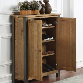 Urban Elegance - Reclaimed Large Shoe Storage Cupboard