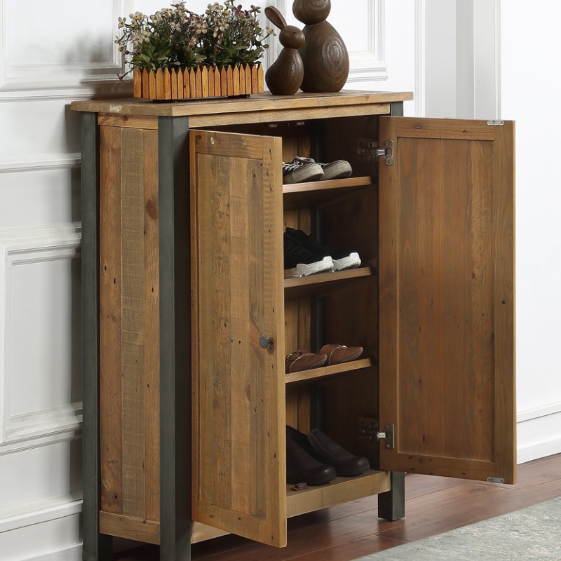 Urban Elegance - Reclaimed Large Shoe Storage Cupboard